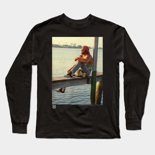 Macho Man Sunset Long Sleeve T-Shirt by Holman